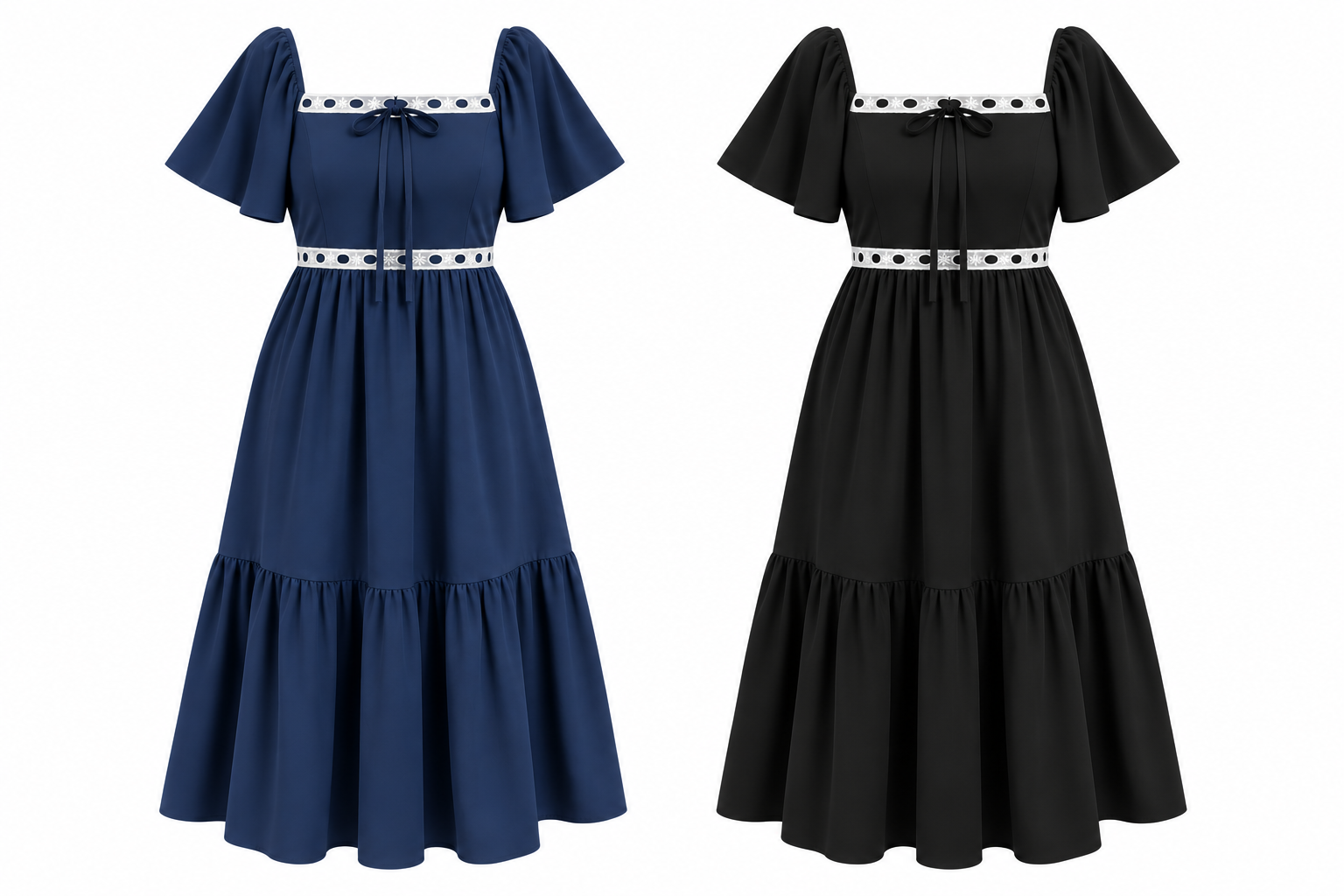 [BUNDLE OF 2] The Mad Theories Mia Lattice Solid Dress