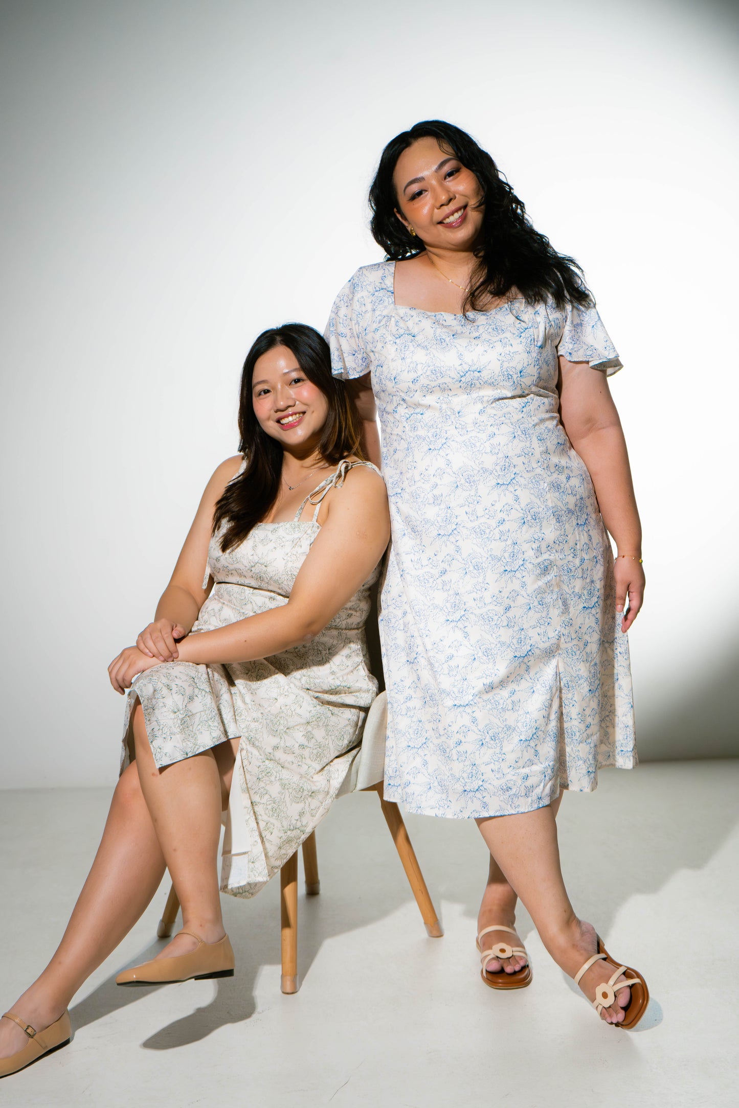 The Mad Theories Emmy Floral Tie Sleeved Dress