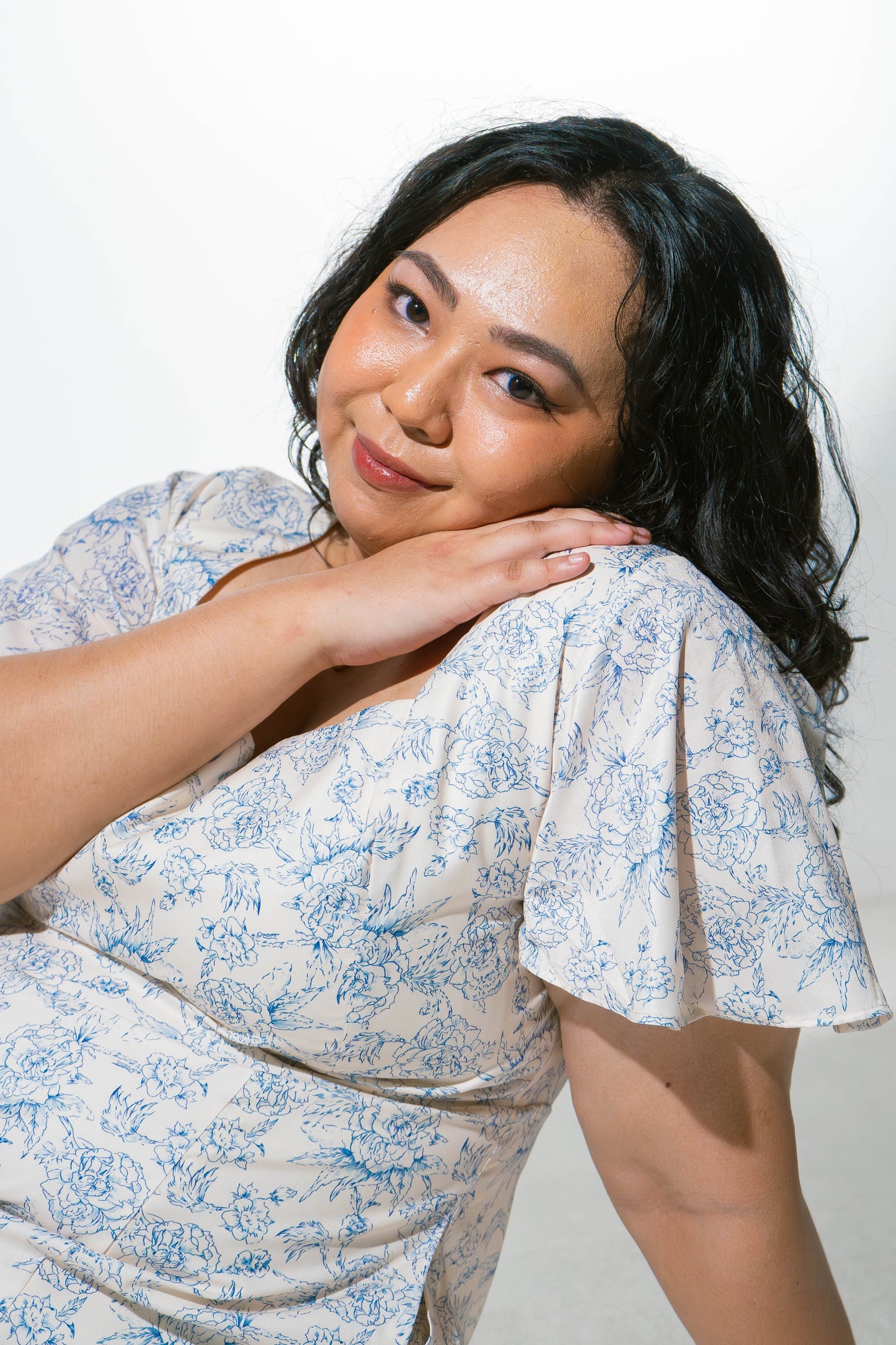 The Mad Theories Emmy Floral Tie Sleeved Dress