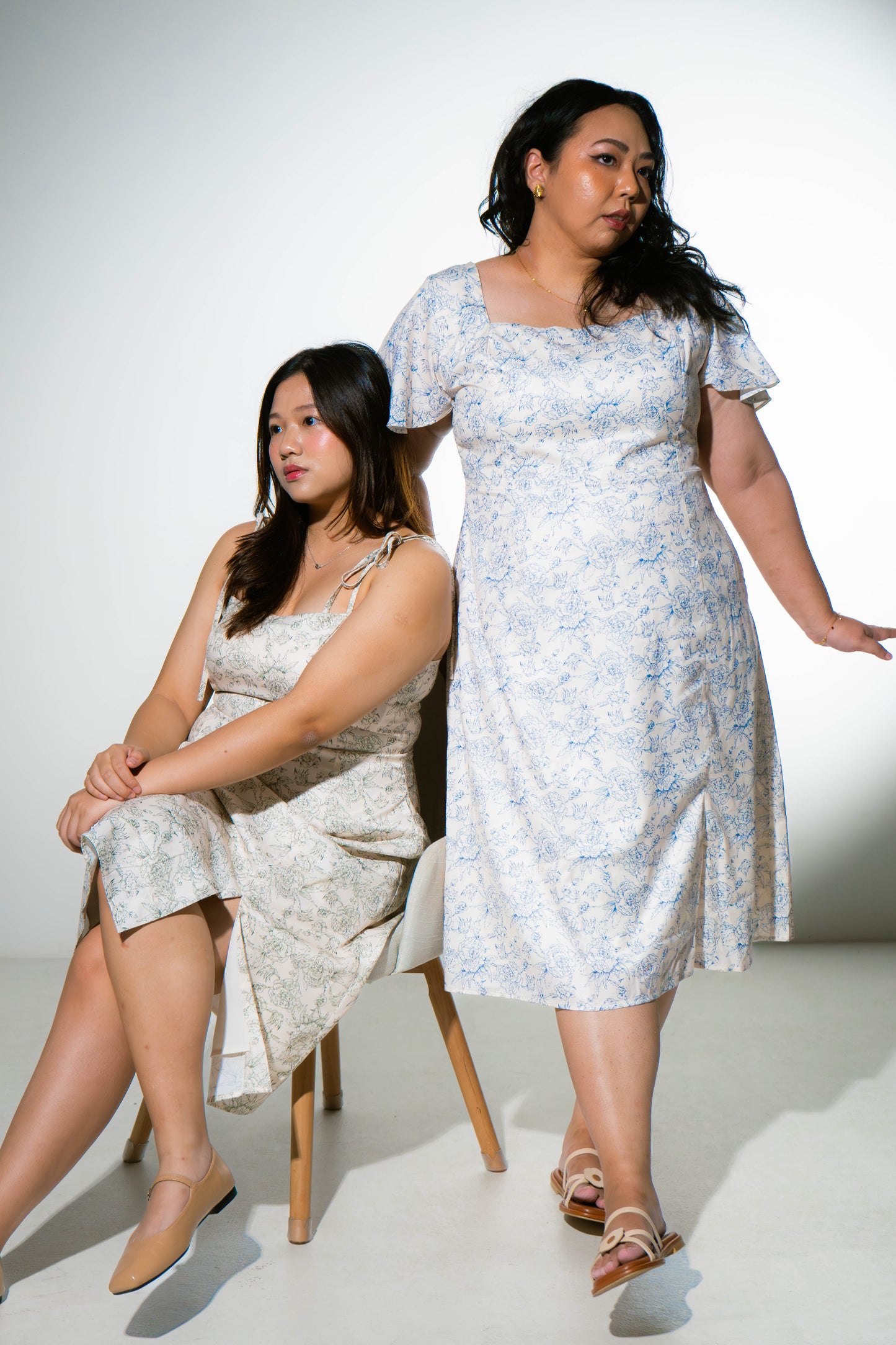 The Mad Theories Emmy Floral Tie Sleeveless Dress