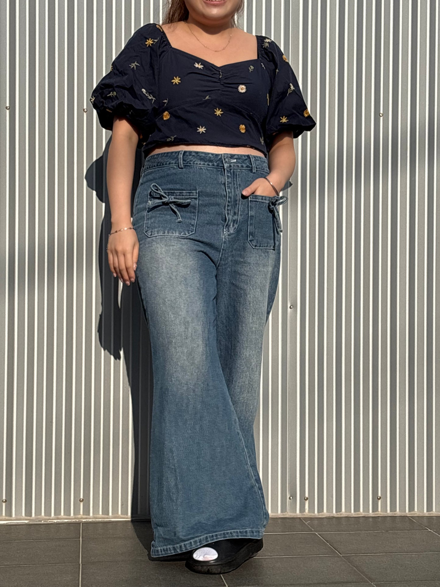 The Mad Theories Halla Ribbon Tie Jeans