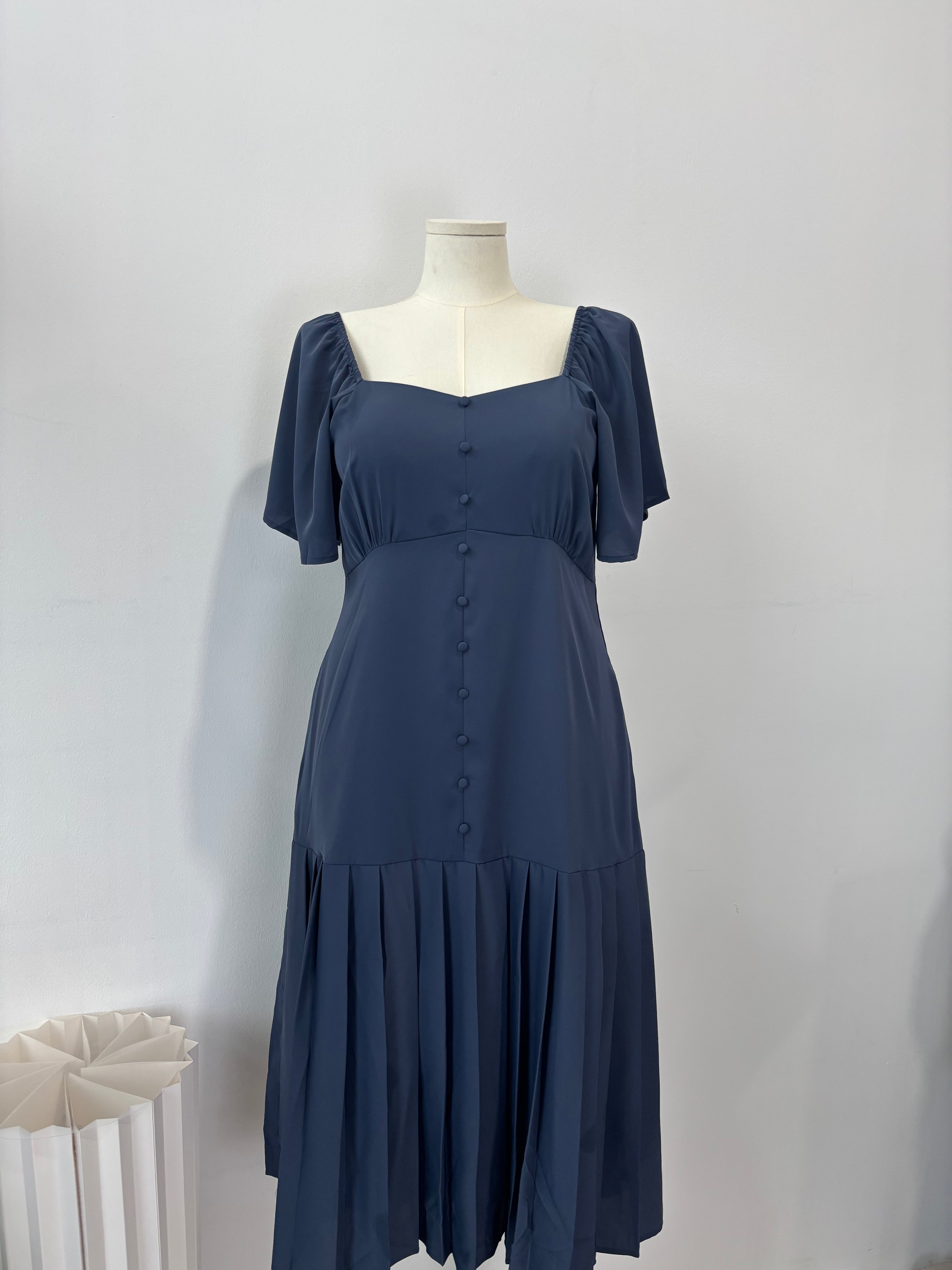 Back in Stock: Penelope Dropwaist Dress (Navy Blue, Green)