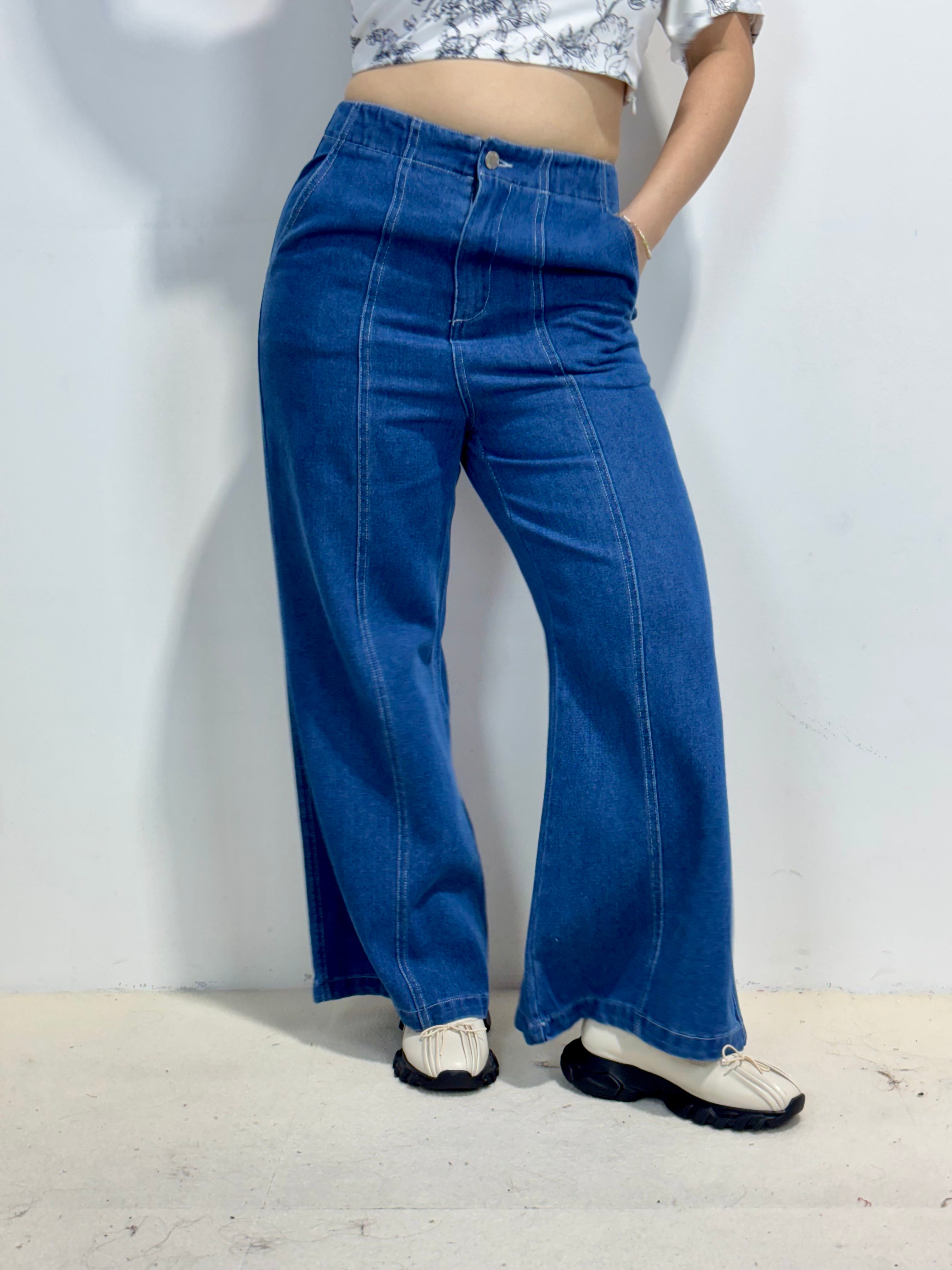 The Mad Theories Selene 2.0 Wide Leg Denim Jean (RECOMMEND TO SIZE DOWN)