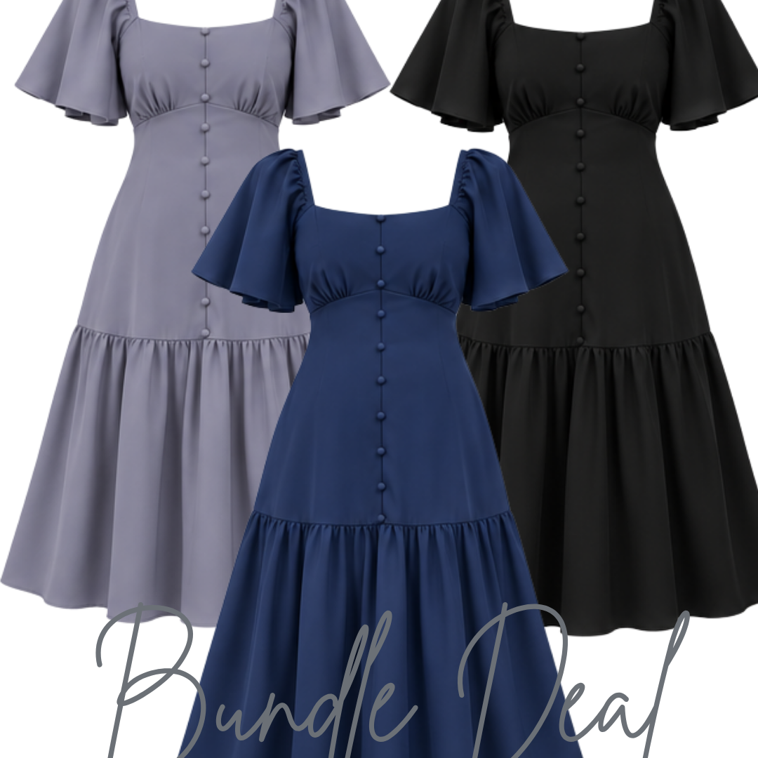 [BUNDLE OF 3] The Mad Theories Penelope Dropwaist Dress