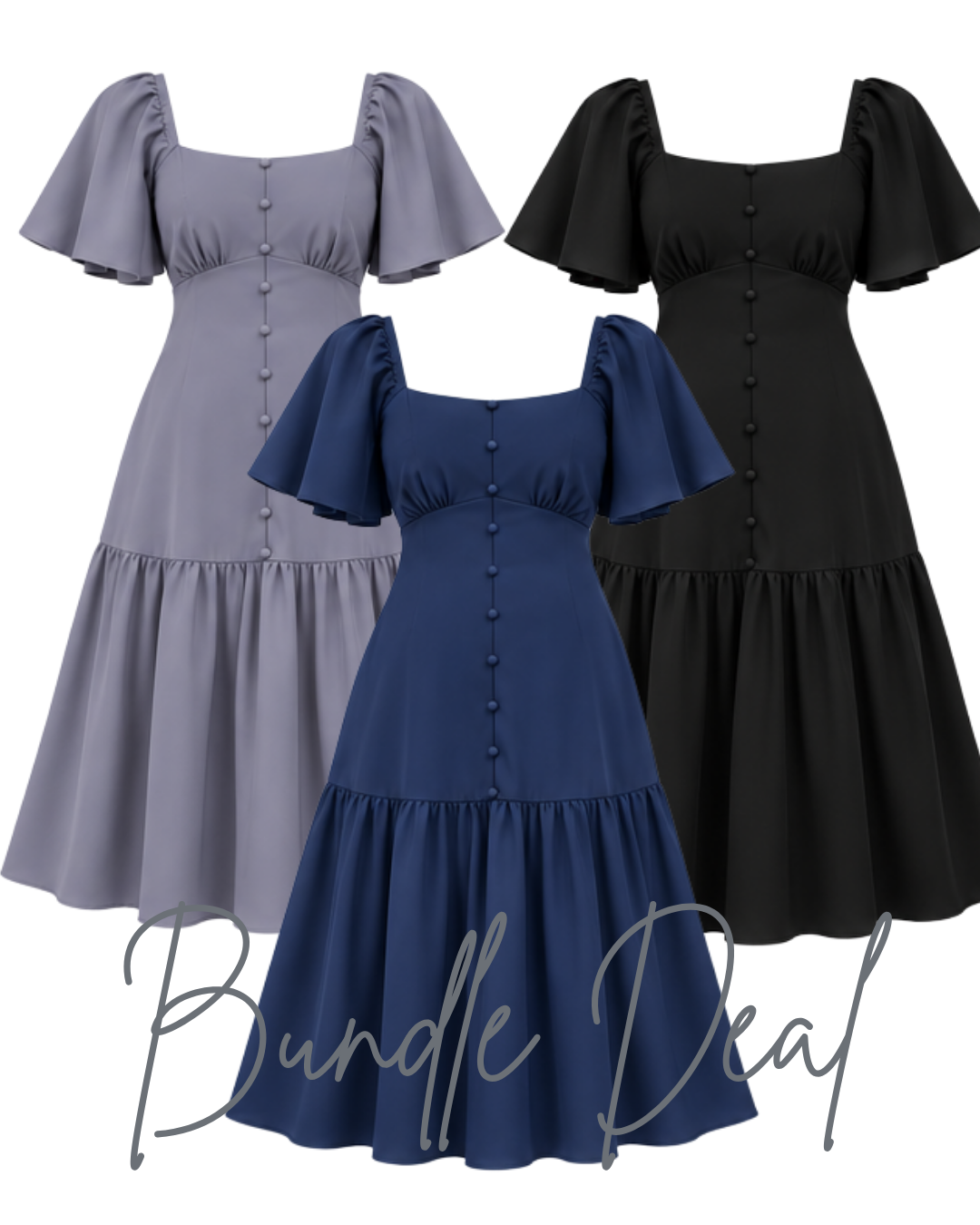 [BUNDLE OF 3] The Mad Theories Penelope Dropwaist Dress