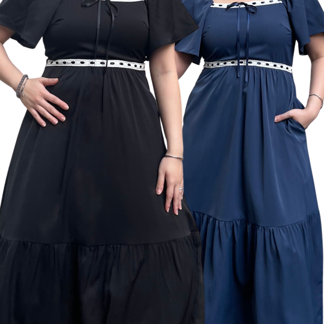 [PREORDER] The Mad Theories Mia Lattice Solid Dress
