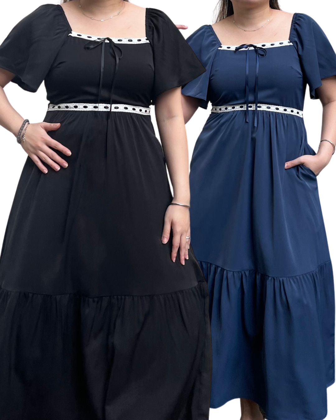 [PREORDER] The Mad Theories Mia Lattice Solid Dress
