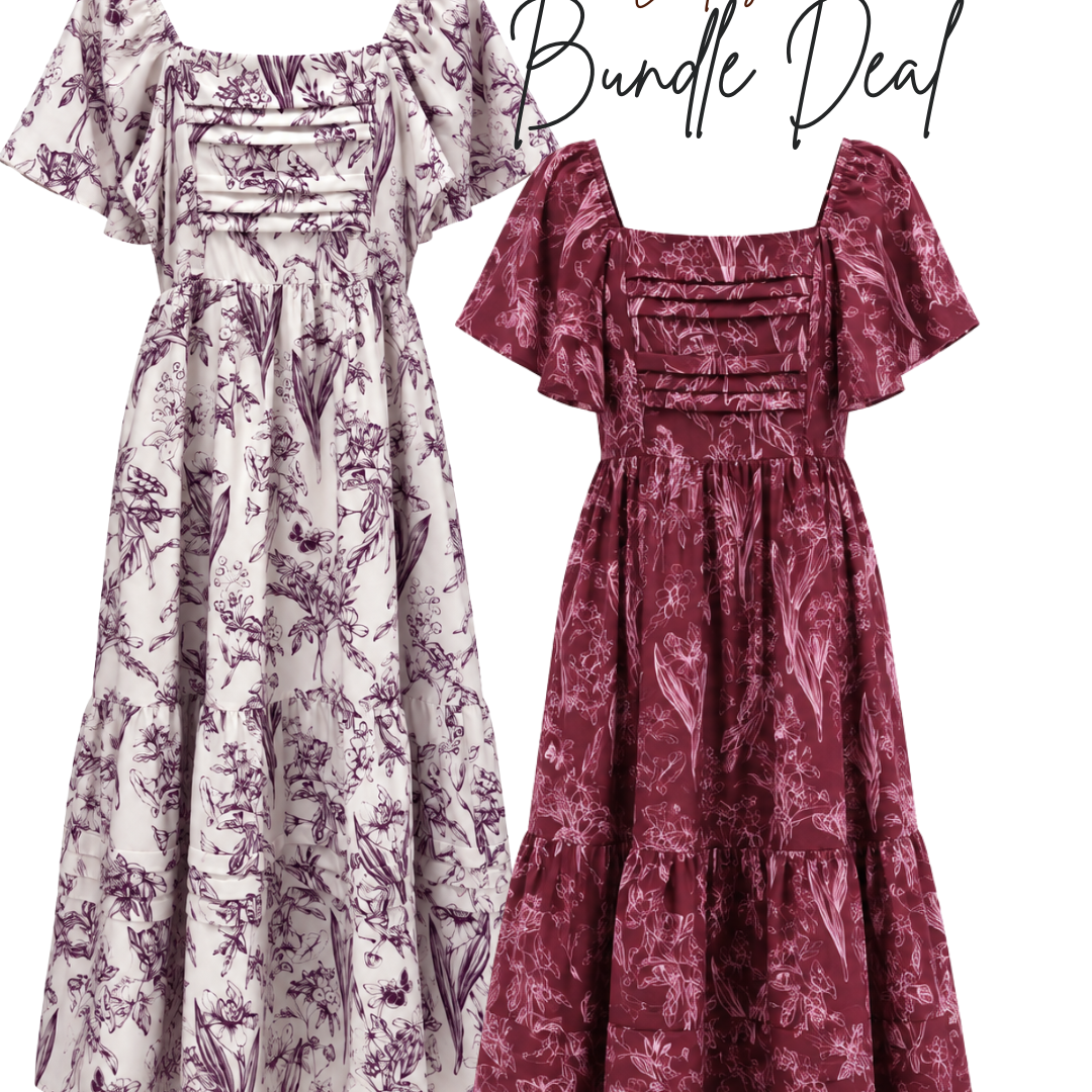 [BUNDLE OF 2] The Mad Theories Elfee 3.0 Pleated Porcelain Dress