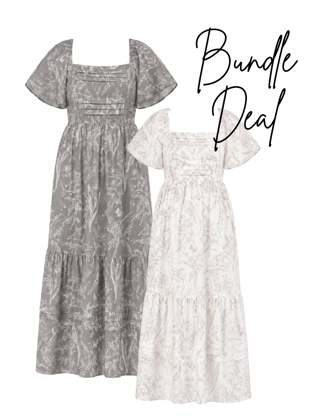 [BUNDLE OF 2] The Mad Theories Elfee 3.0 Pleated Porcelain Dress