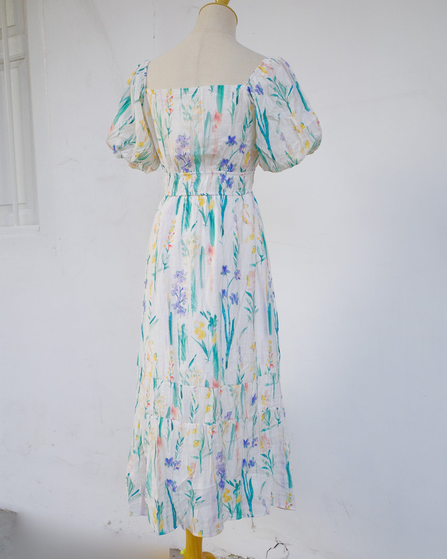 THE MAD THEORIES Addison Puffy Sleeve Tie Dress