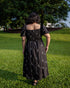 Georgia Embroidered Dress (Black & Cream) - TMTSG - www.themadtheories.com
