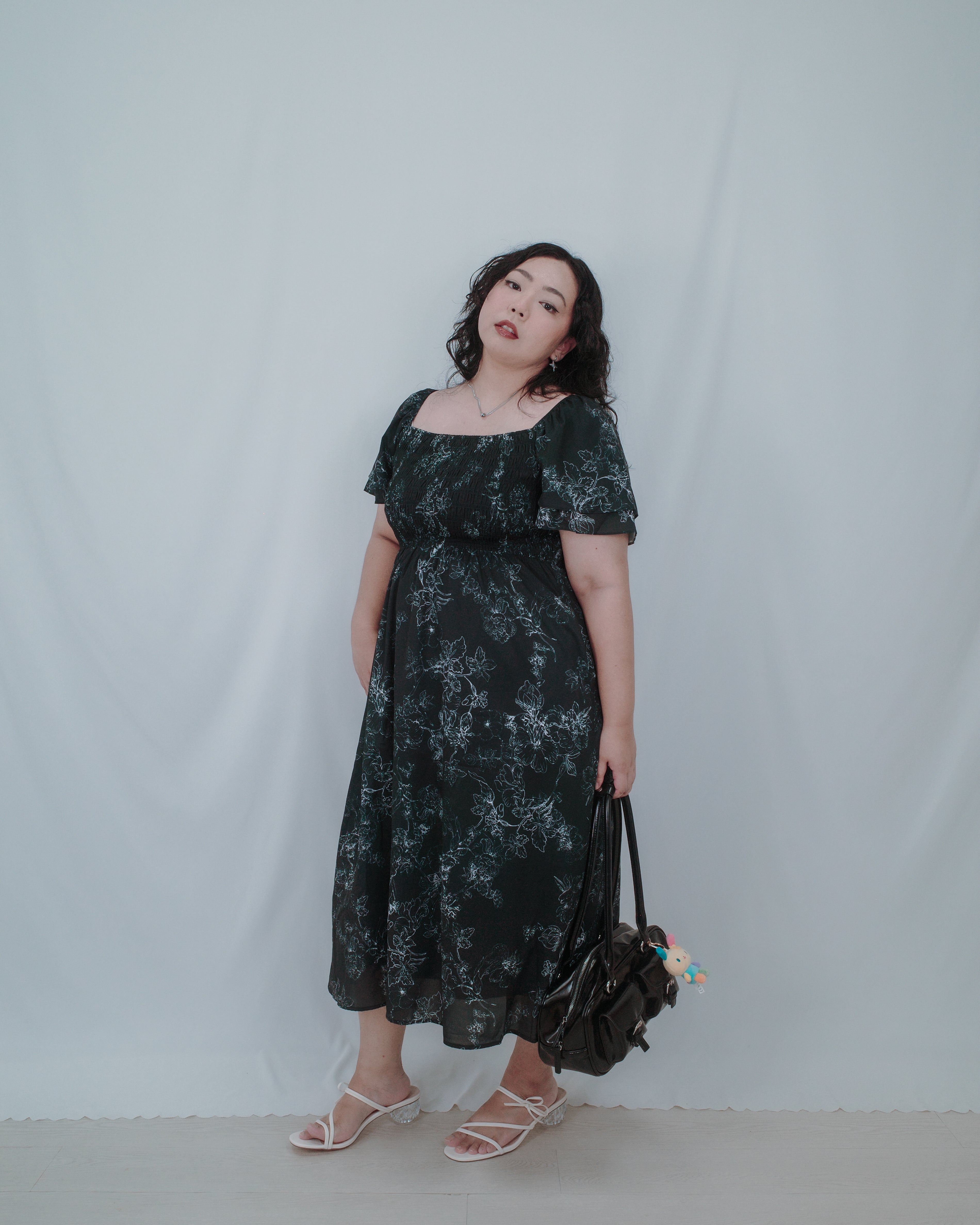 The Mad Theories Ella Double Flutter Sleeves Smocked Dress