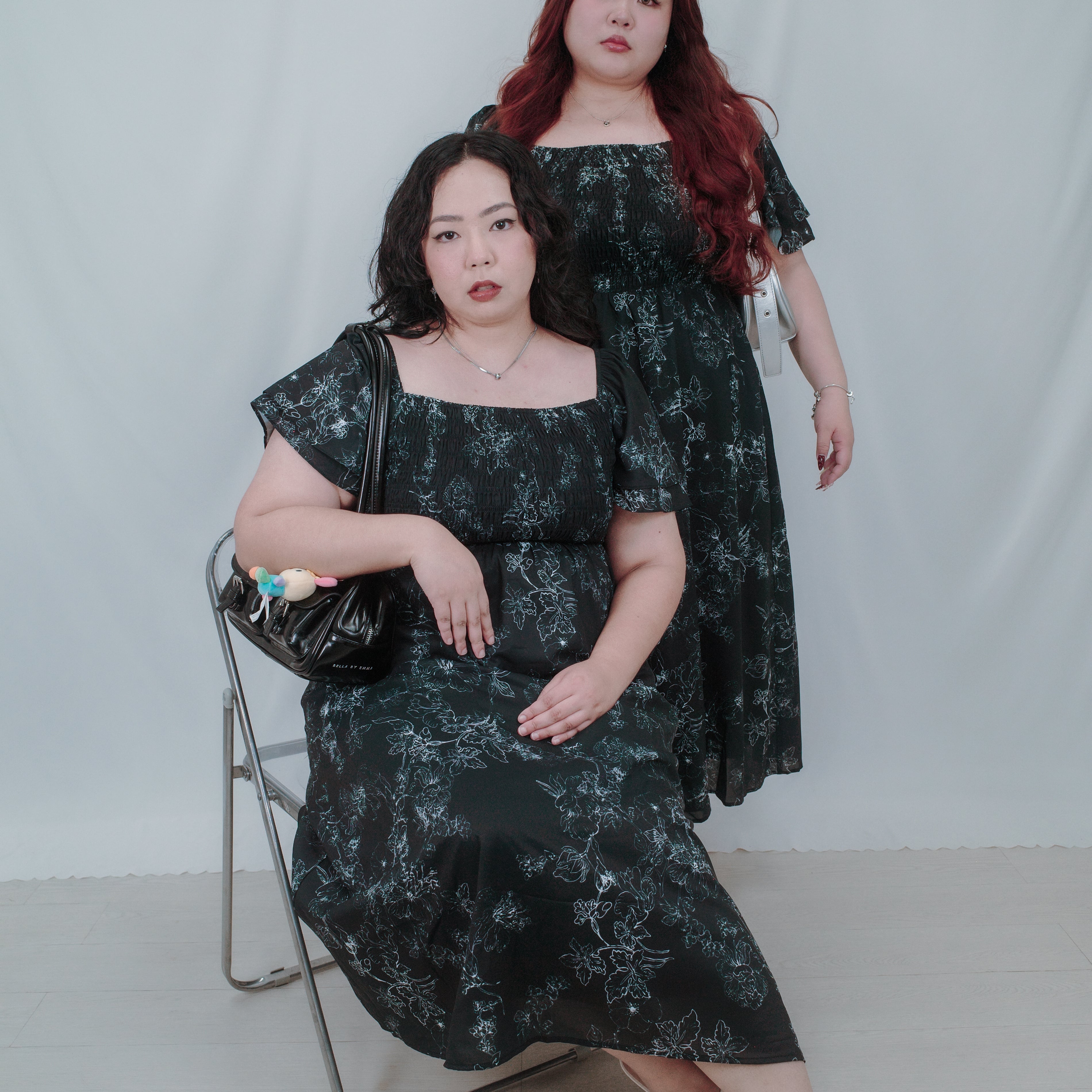 The Mad Theories Ella Double Flutter Sleeves Smocked Dress