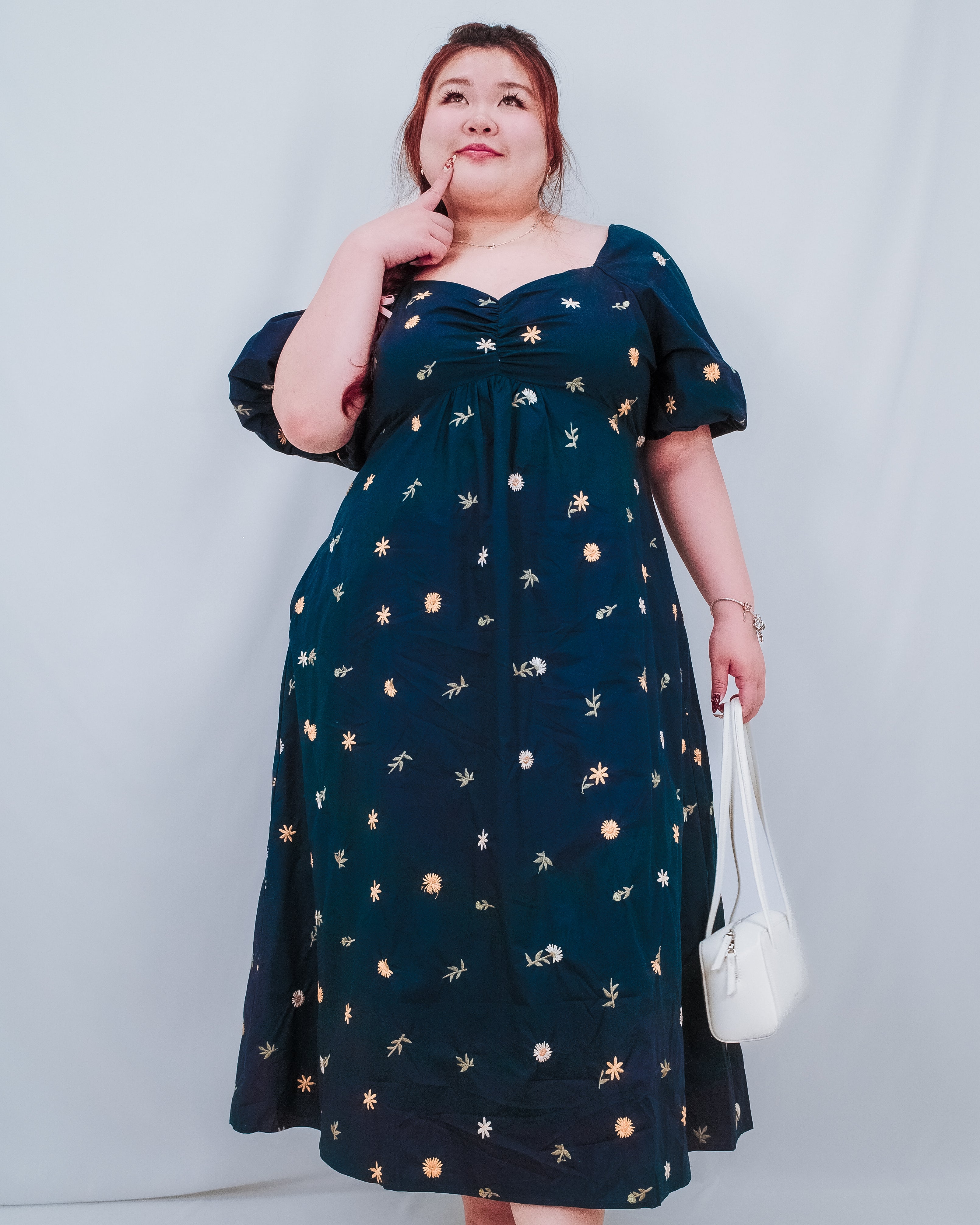 The Mad Theories Trish 2.0 Dress (Navy Blue, Sage Green, White)