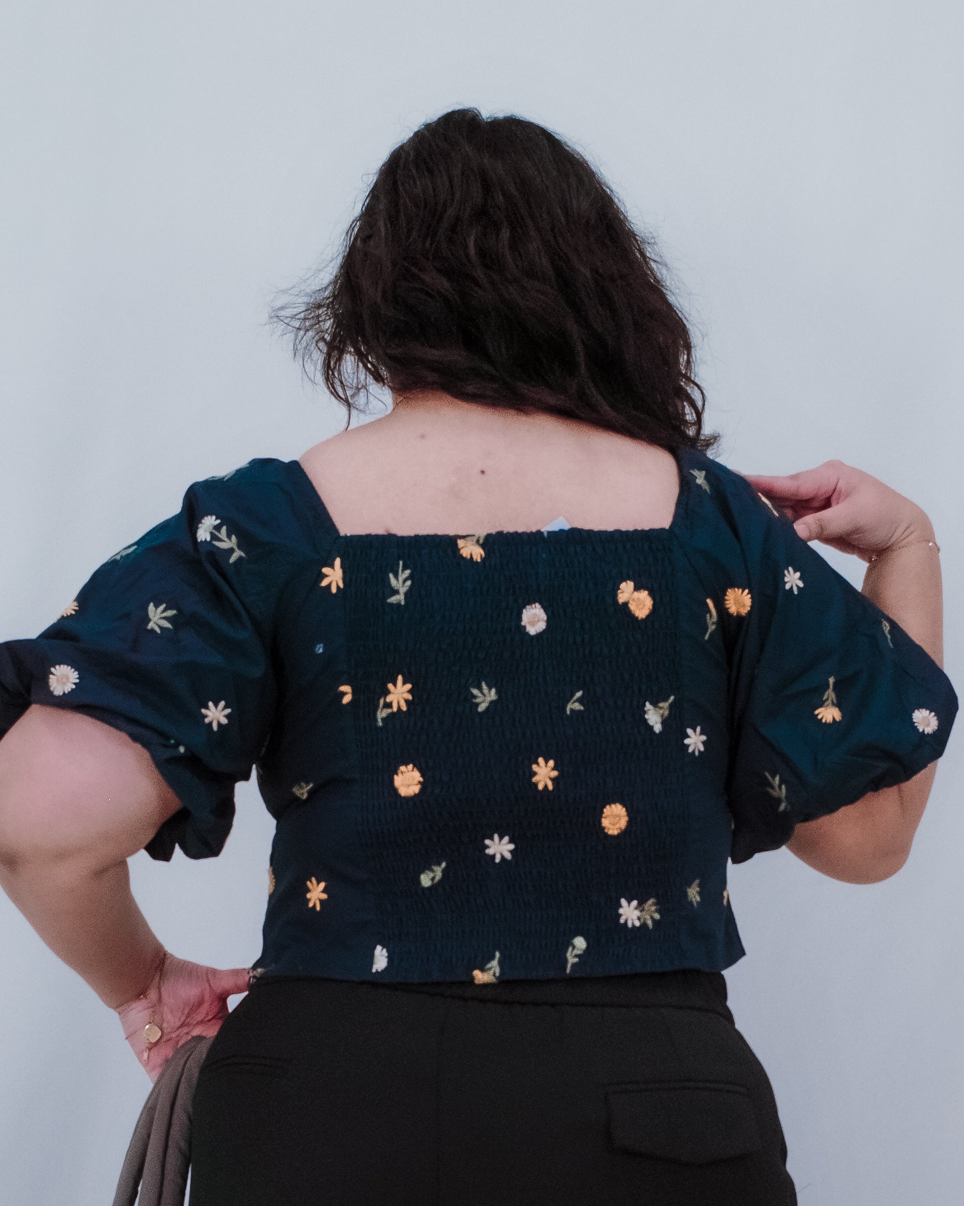 The Mad Theories Trish 2.0 Blouse Top (Navy Blue, Sage Green, White)