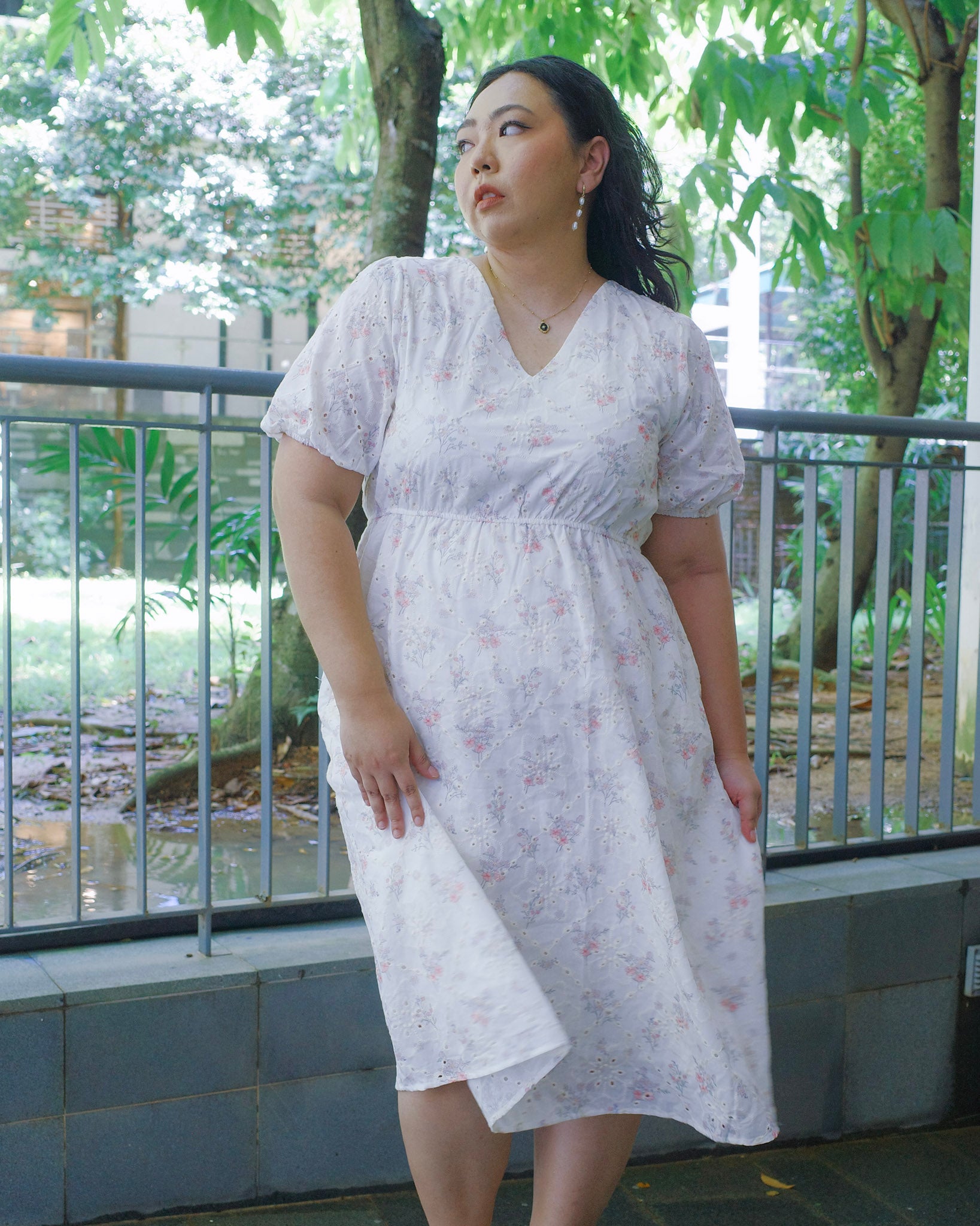 The Mad Theories Gracie Eyelet Embroidered Dress