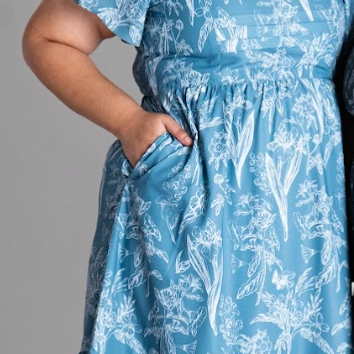 The Mad Theories Elfee Pleated Porcelain Maxi Dress
