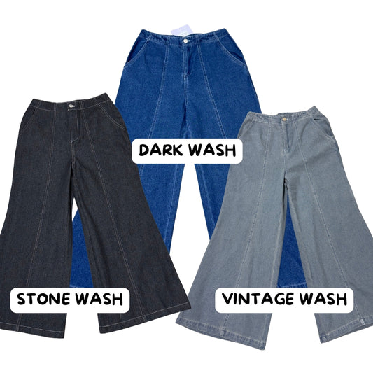 The Mad Theories Selene 2.0 Wide Leg Denim Jean (RECOMMEND TO SIZE DOWN)