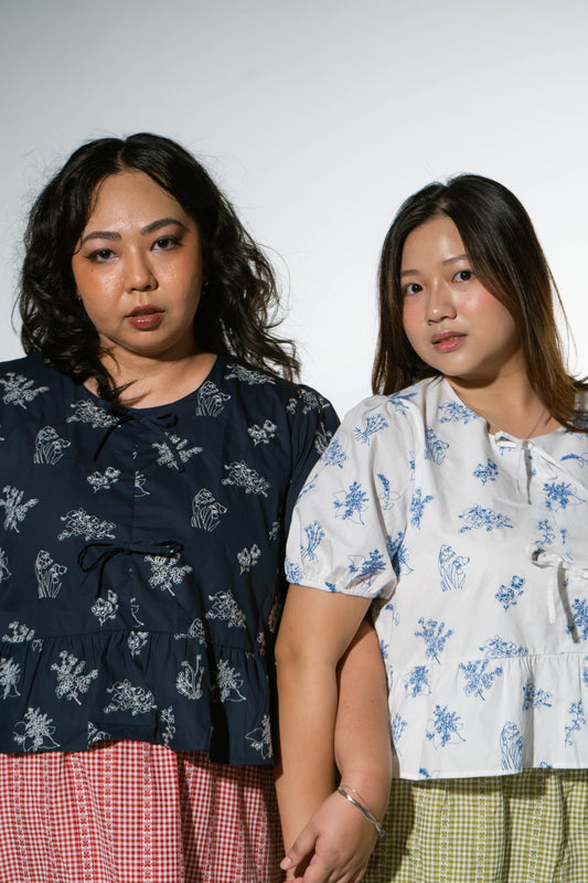 The Mad Theories Victoria Embroidered Babydoll Blouse