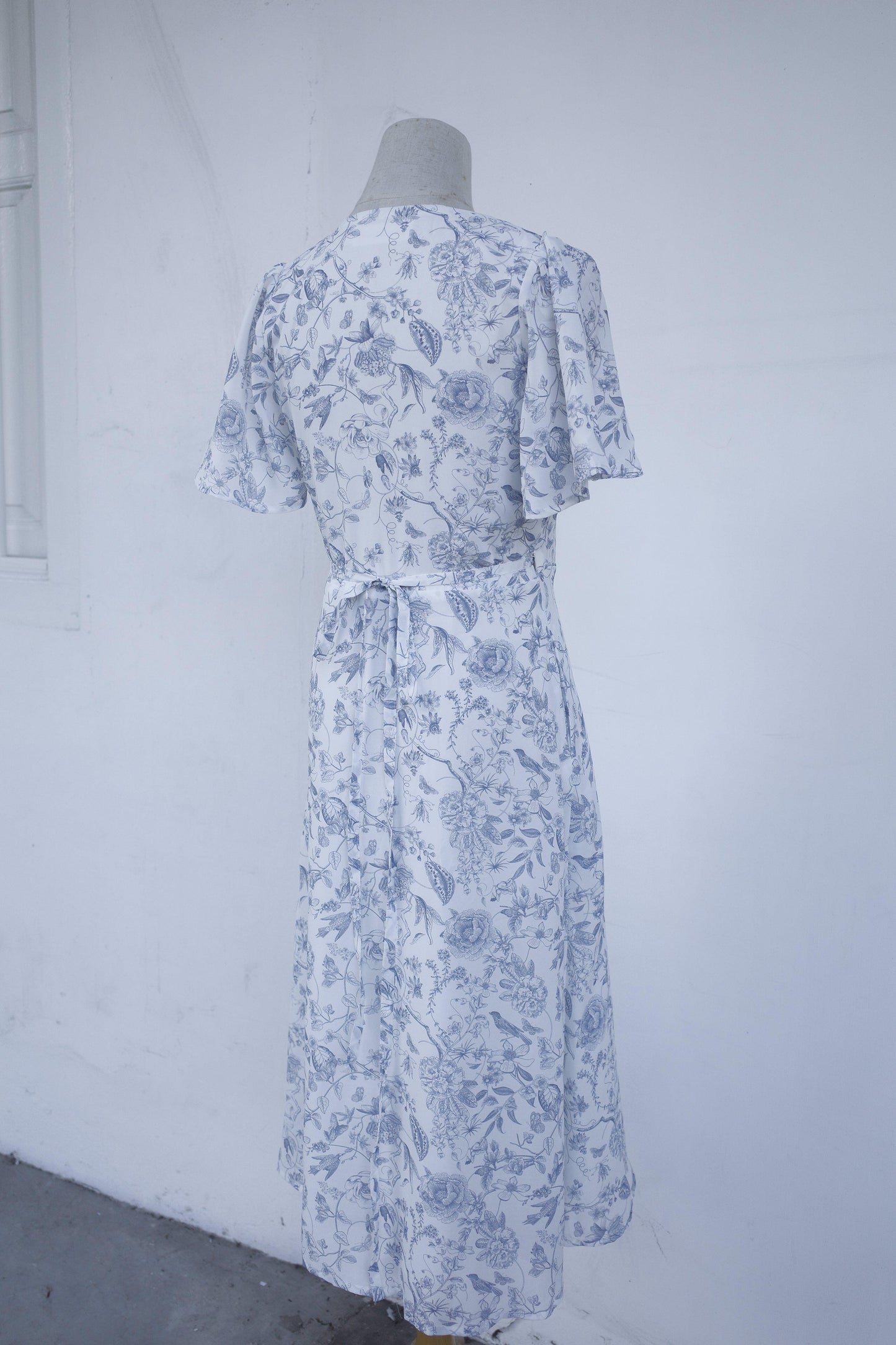 Callie Flutter Sleeve Wrap Dress - TMTSG - www.themadtheories.com