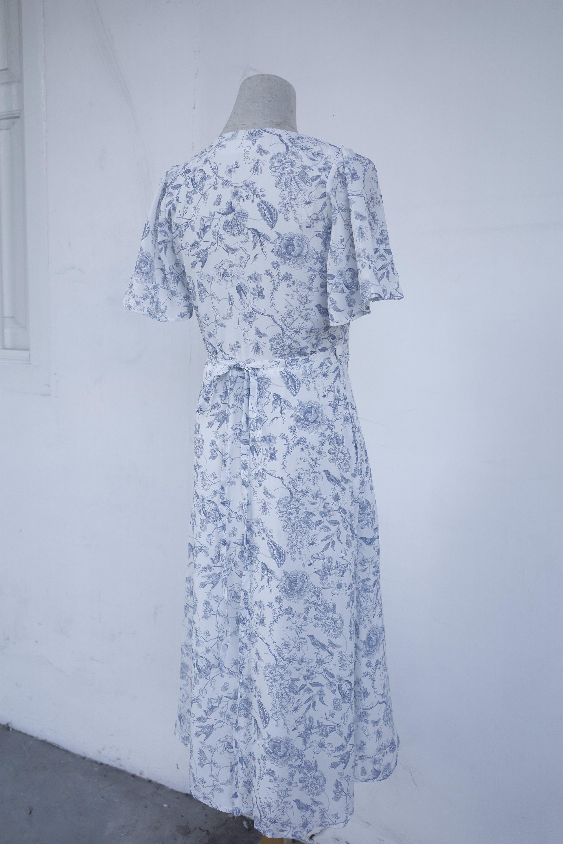 Callie Flutter Sleeve Wrap Dress - TMTSG - www.themadtheories.com