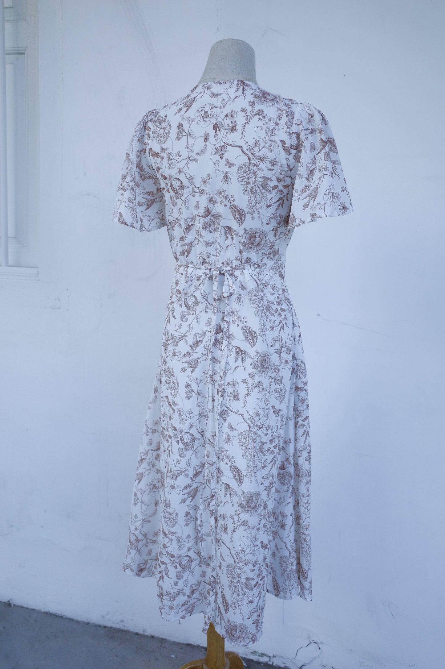 Callie Flutter Sleeve Wrap Dress - TMTSG - www.themadtheories.com