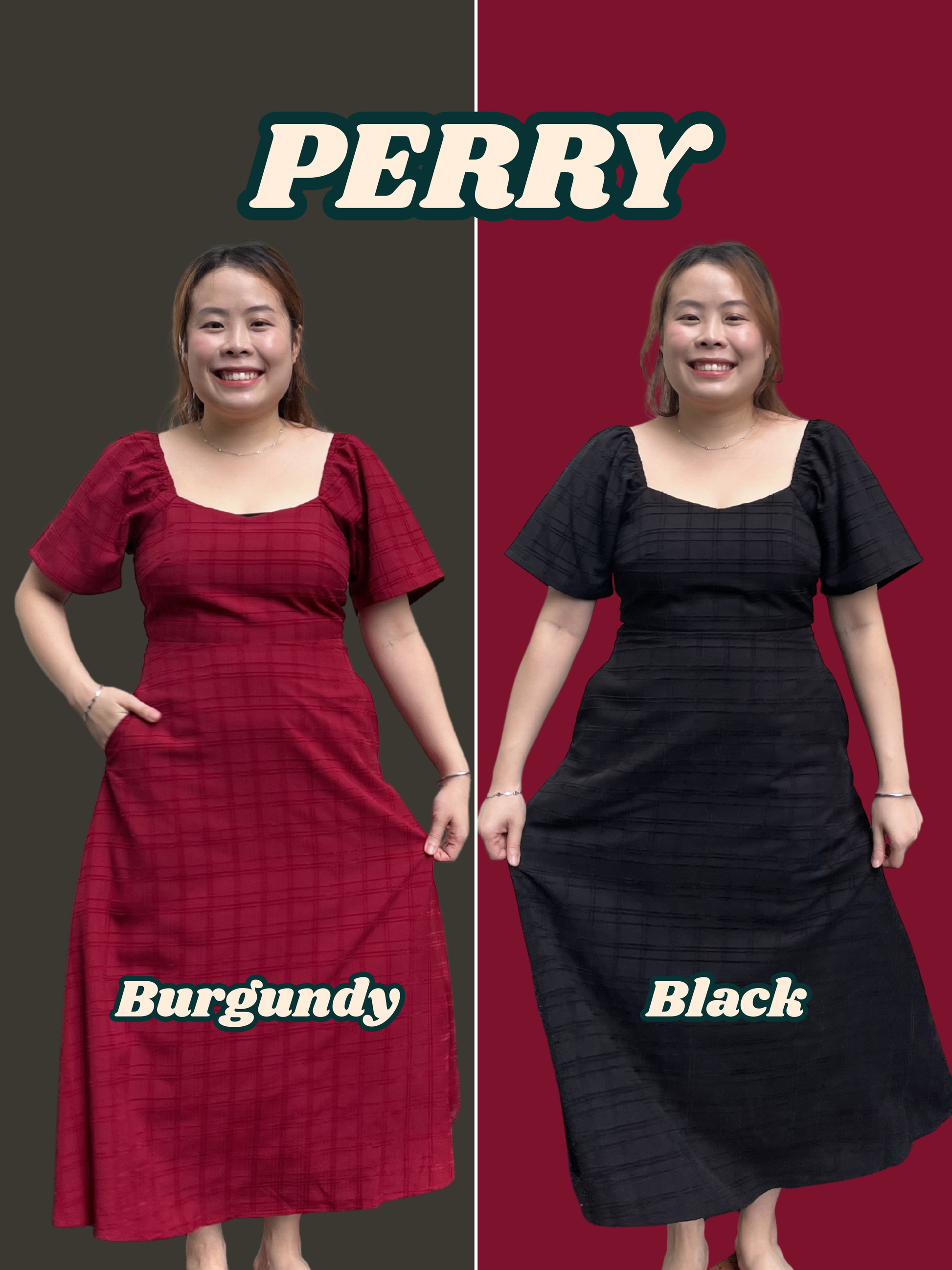 The Mad Theories Perry Textured A-line Dress