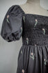 Georgia Embroidered Dress (Black & Cream) - TMTSG - www.themadtheories.com