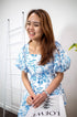 Indy Porcelain Midi-Dress (Blue) - TMTSG - www.themadtheories.com