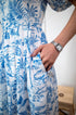 Indy Porcelain Midi-Dress (Blue) - TMTSG - www.themadtheories.com