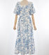 Indy Porcelain Midi-Dress (Blue) - TMTSG - www.themadtheories.com